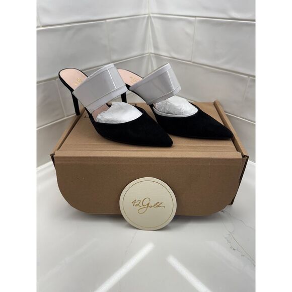 Boutique 9 Shoes - 42 gold‎ Ronnie Pointed Toe Mule 9.5